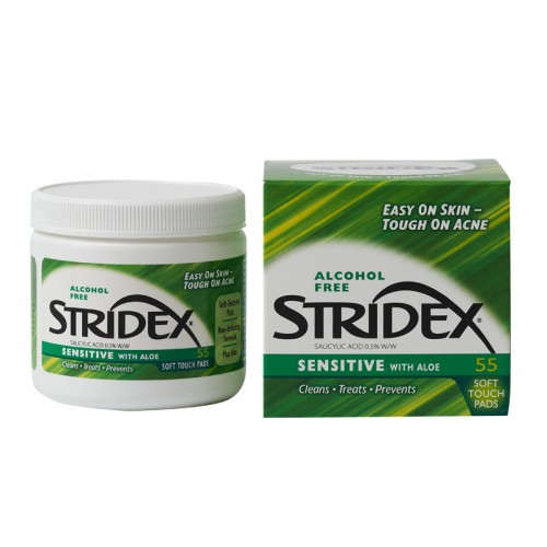 【品牌授权】美国 STRIDEX施颜适 水杨酸祛痘棉片 红色款/绿色款 55片【一般贸易】